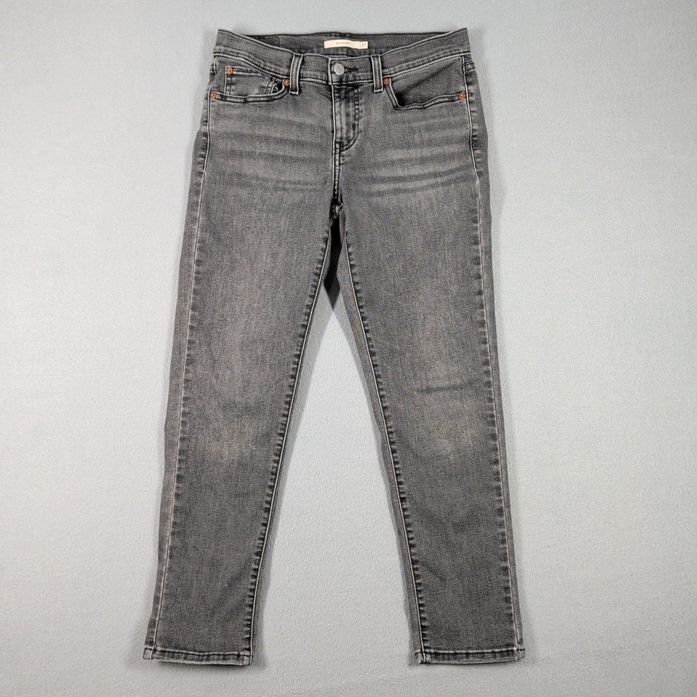Levi's Jeans Women's 27 Gray Boyfriend Wash Denim Mid Rise Casual Pants‎